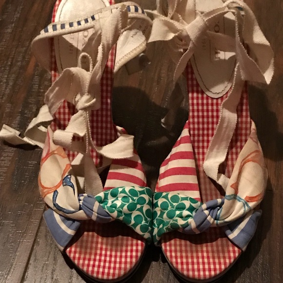 Coach - Colorful Pattern Wedges - Picture 1 of 3